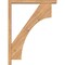 Ekena Millwork Westlake Block Smooth Bracket w/ Offset Brace, Western Red Cedar, 3 1/2"W x 24"D x 32"H BKT0402X24X32WTL05SWR - alternate 3